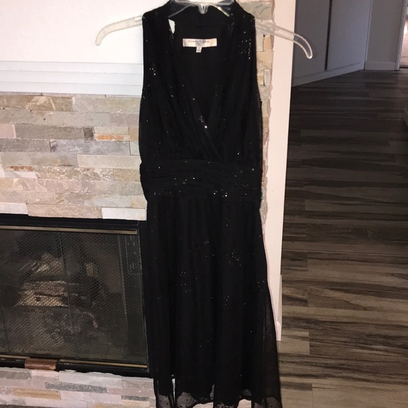 🖤EVAN PICONE SEXY BLACK SPARKLE DRESS SIZE 2 PETITE NWOT EXCELLENT CONDITION! - Picture 1 of 7